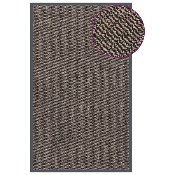 Dunkelbraune Fußmatte Rihawi 90x150cm (mit Flor)