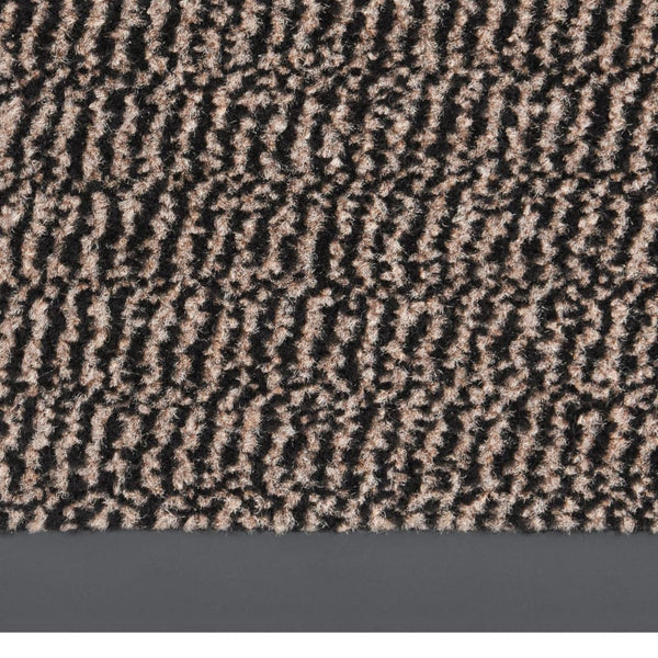 Dunkelbraune Fußmatte Rihawi 90x150cm (mit Flor)
