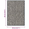 Hellbraune Fußmatte Rihawi 40x60cm (mit Flor)