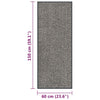 Hellbraune Fußmatte Rihawi 60x150cm (mit Flor)
