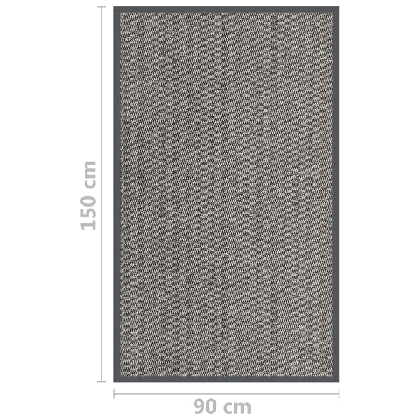 Hellbraune Fußmatte Rihawi 90x150cm (hochflorig)