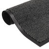 Anthrazitfarbene Fußmatte Rihawi 60x150cm (mit Flor)