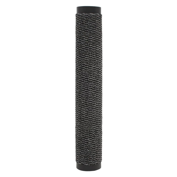 Anthrazitfarbene Fußmatte Rihawi 60x150cm (mit Flor)