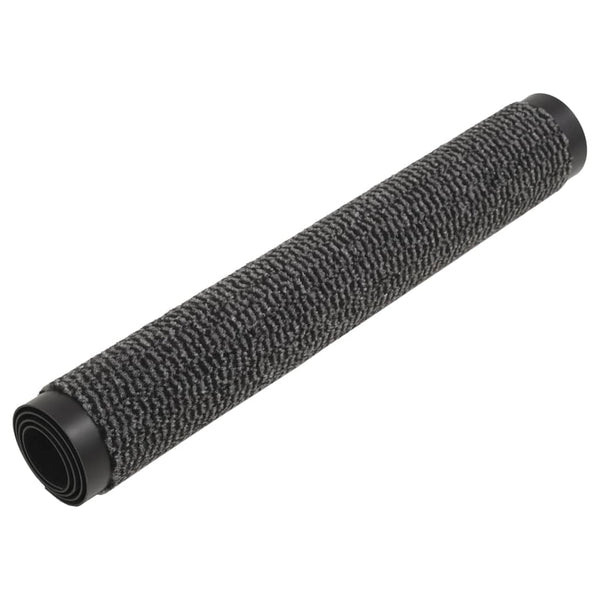 Anthrazitfarbene Fußmatte Rihawi 60x150cm (mit Flor)