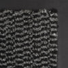 Anthrazitfarbene Fußmatte Rihawi 60x150cm (mit Flor)