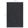 Anthrazitfarbene Schmutzfangmatte Botanica 100x150cm für den Flur