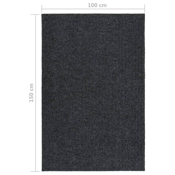 Anthrazitfarbene Schmutzfangmatte Botanica 100x150cm für den Flur