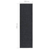 Anthrazitfarbene Schmutzfangmatte Botanica 100x350cm für den Flur