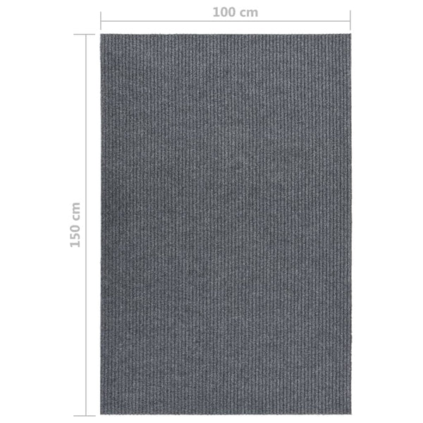 Graue Schmutzfangmatte für den Flur Botanica 100x150cm