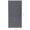Grauer Flurteppich Botanica 100x200cm