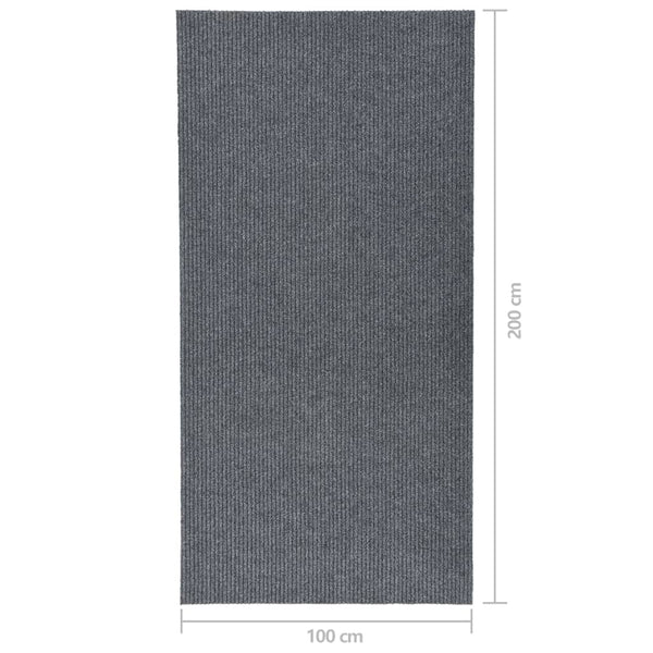 Grauer Flurteppich Botanica 100x200cm
