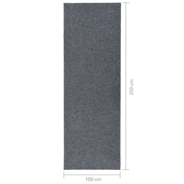Graue Schmutzfangmatte für den Flur Botanica 100x350cm