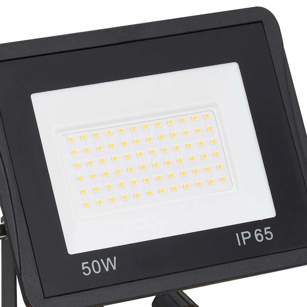 Warmweißer LED-Strahler mit Griff Campianu 2x50 W