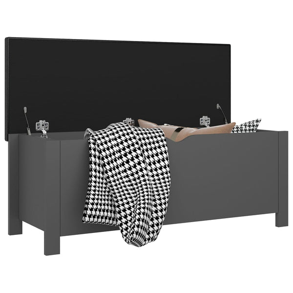 Harmaa säilytyslaatikko Jodie 105x40x45cm (puinen)