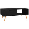 Schwarzer Couchtisch Costilena 100x49,5x43cm (Holz)