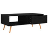 Schwarzer Couchtisch Costilena 100x49,5x43cm (Holz)