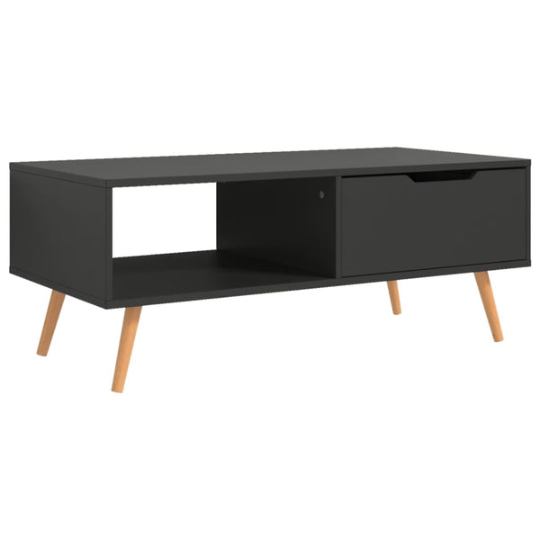 Grauer Couchtisch Costilena 100x49,5x43cm (Holz)