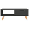 Grauer Couchtisch Costilena 100x49,5x43cm (Holz)