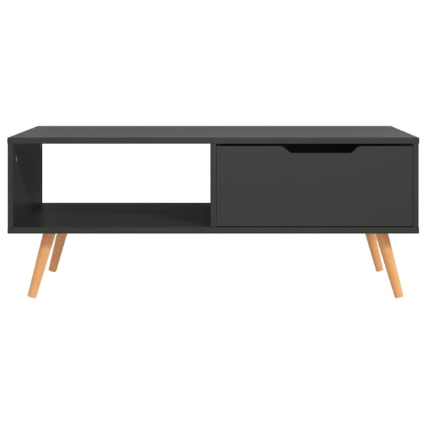 Grauer Couchtisch Costilena 100x49,5x43cm (Holz)