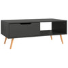 Grauer Couchtisch Costilena 100x49,5x43cm (Holz)