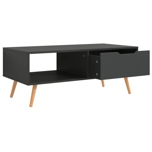 Grauer Couchtisch Costilena 100x49,5x43cm (Holz)