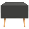 Grauer Couchtisch Costilena 100x49,5x43cm (Holz)