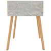Betongraue Nachttische Izvernar 40x40x56cm (2 Stück, Holz)