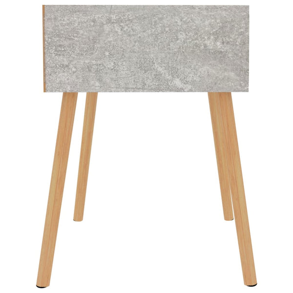 Betongraue Nachttische Izvernar 40x40x56cm (2 Stück, Holz)
