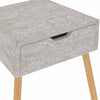 Betongraue Nachttische Izvernar 40x40x56cm (2 Stück, Holz)