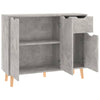 Betongraues Sideboard Ciulacu 90x30x72cm (Holz)