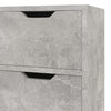Betongraues Sideboard Ciulacu 90x30x72cm (Holz)