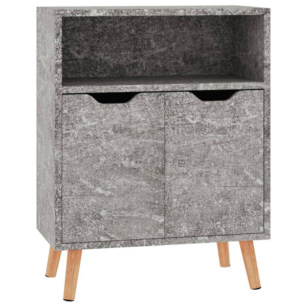 Betongraues Sideboard Dimitriu 60x30x72cm (Holz)