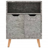 Betongraues Sideboard Dimitriu 60x30x72cm (Holz)