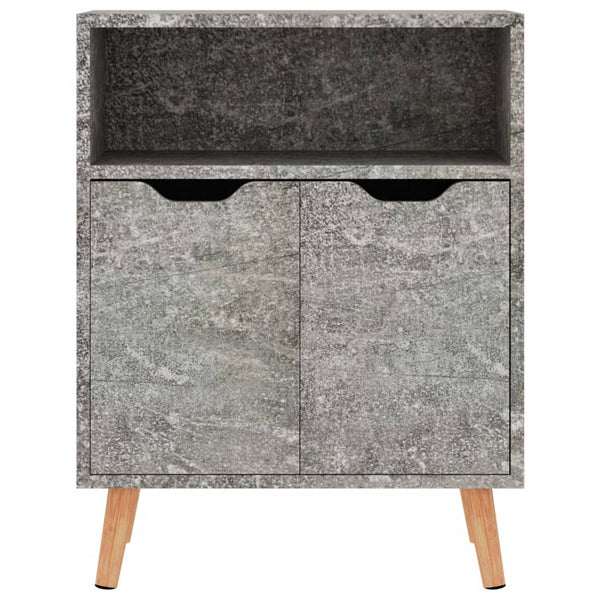 Betongraues Sideboard Dimitriu 60x30x72cm (Holz)