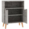 Betongraues Sideboard Dimitriu 60x30x72cm (Holz)