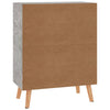 Betongraues Sideboard Dimitriu 60x30x72cm (Holz)