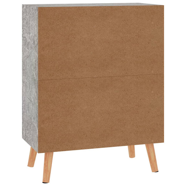 Betongraues Sideboard Dimitriu 60x30x72cm (Holz)