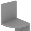 Graues Eckregal Francics 19x19x123cm (Holz)
