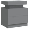 Grauer Nachttisch Janita 45x35x52cm (Spanplatte)