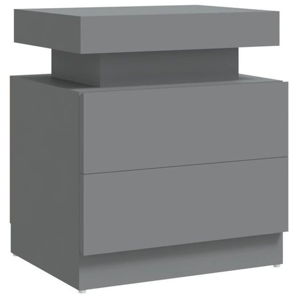 Grauer Nachttisch Janita 45x35x52cm (Spanplatte)