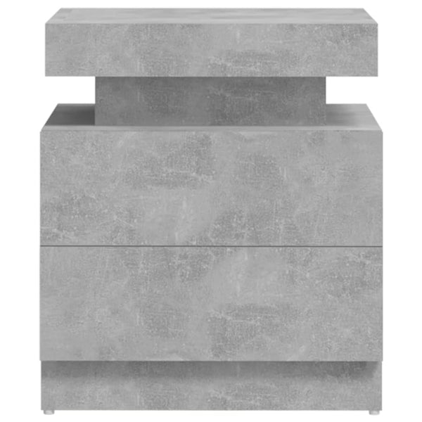 Betoninharmaa yöpöytä Janita 45x35x52cm (puinen)