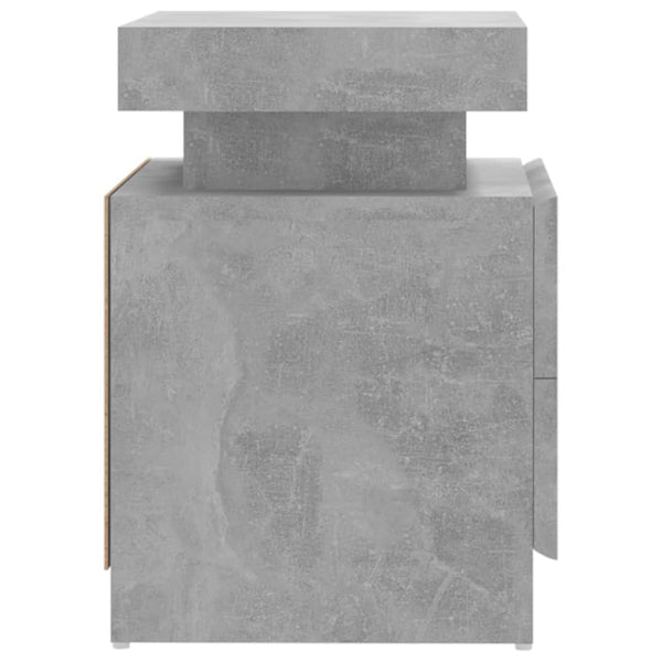 Betoninharmaa yöpöytä Janita 45x35x52cm (puinen)