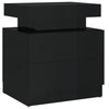 Nachttisch Janita schwarz 45x35x52cm (Hochglanz Spanplatte)