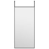 Schwarzer Türspiegel Vica 30x60cm (Glas und Aluminium)