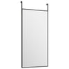 Schwarzer Türspiegel Vica 30x60cm (Glas und Aluminium)