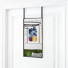 Schwarzer Türspiegel Vica 30x60cm (Glas und Aluminium)