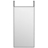 Schwarzer Türspiegel Vica 40x80cm (Glas und Aluminium)