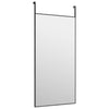 Schwarzer Türspiegel Vica 40x80cm (Glas und Aluminium)