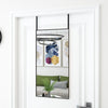 Schwarzer Türspiegel Vica 40x80cm (Glas und Aluminium)