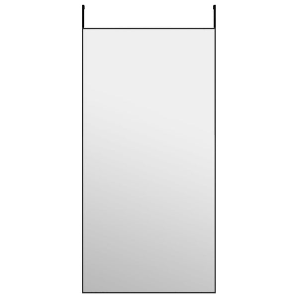 Schwarzer Türspiegel Vica 50x100cm (Glas und Aluminium)